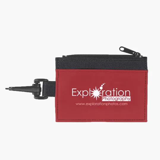ID Holder with Clear Window and Clip — view 4