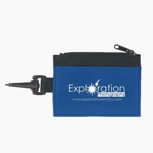 ID Holder with Clear Window and Clip — view 5