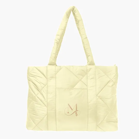 Luxe Quilted Puffer Tote Bag — view 2