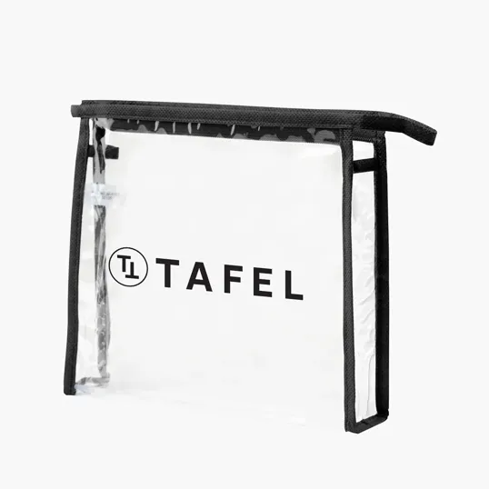 Clarity Toiletry Bag with PVC and Non-Woven Trim — view 2