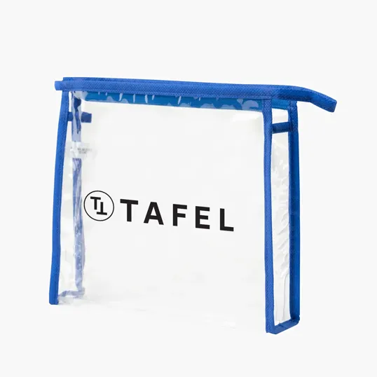 Clarity Toiletry Bag with PVC and Non-Woven Trim — view 3