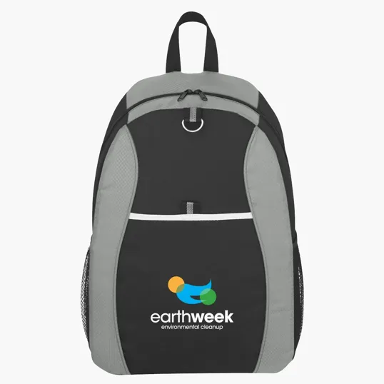 Sport Backpack with Padded Straps and Mesh Pockets