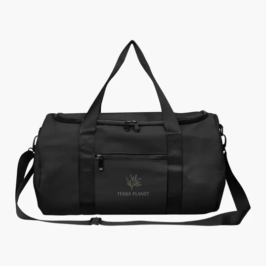Hudson Recycled Leatherette Duffel Bag — view 2