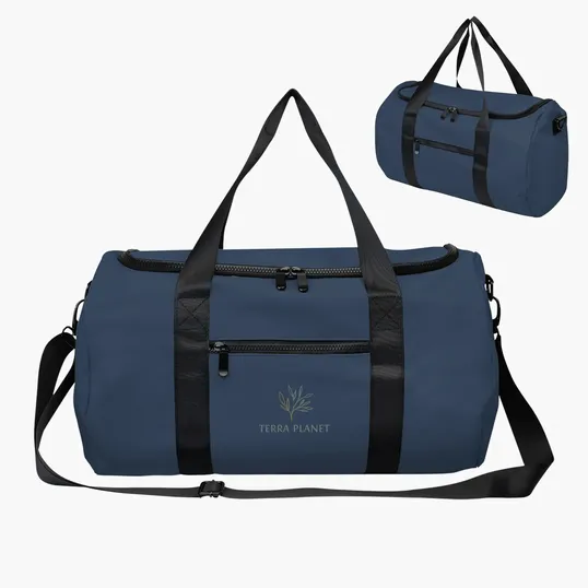 Hudson Recycled Leatherette Duffel Bag — view 4