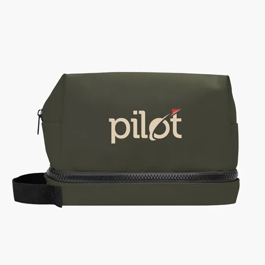Hudson rPET Leatherette Toiletry Bag — view 6