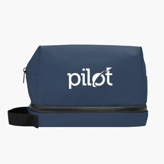Hudson rPET Leatherette Toiletry Bag — view 11