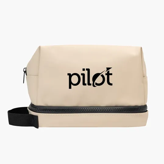 Hudson rPET Leatherette Toiletry Bag — view 2