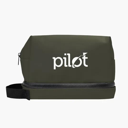 Hudson rPET Leatherette Toiletry Bag — view 10