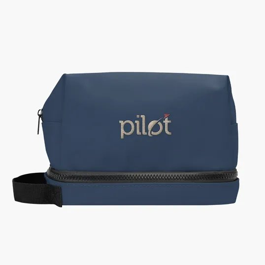 Hudson rPET Leatherette Toiletry Bag — view 9