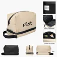Hudson rPET Leatherette Toiletry Bag