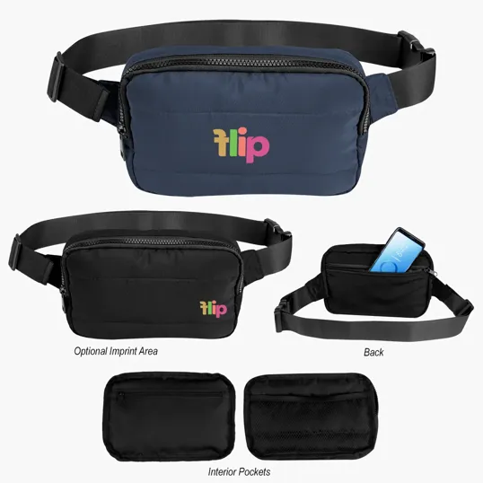 Puffer Belt Bag with Adjustable Strap