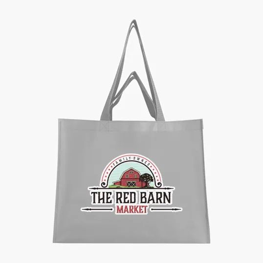Recycled Non-Woven Dual Handle Shopper Tote Bag — view 2