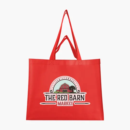 Recycled Non-Woven Dual Handle Shopper Tote Bag — view 3