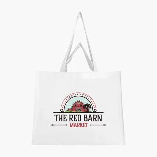 Recycled Non-Woven Dual Handle Shopper Tote Bag — view 4