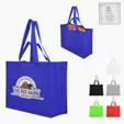 Recycled Non-Woven Dual Handle Shopper Tote Bag — view 6