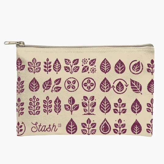 Recycled Canvas Zippered Pouch — view 2