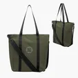 Hudson rPET Leatherette Computer Tote Bag — view 3