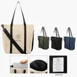 Hudson rPET Leatherette Computer Tote Bag — view 4