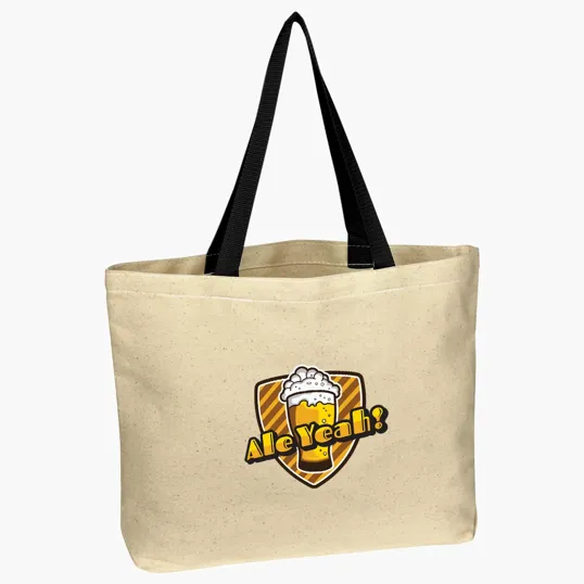 Natural Cotton Canvas Tote Bag, 16" x 12.5"