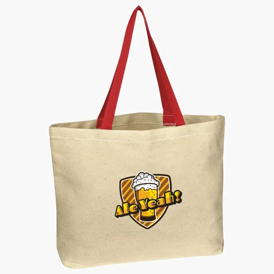 Natural Cotton Canvas Tote Bag, 16" x 12.5" — view 4