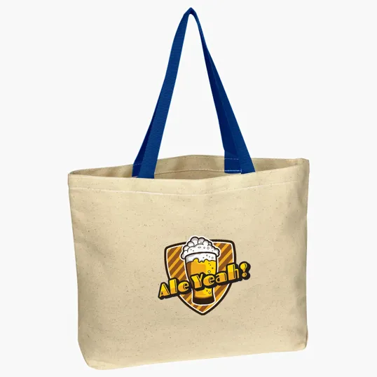 Natural Cotton Canvas Tote Bag, 16" x 12.5" — view 5