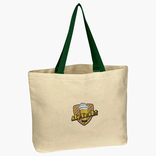 Natural Cotton Canvas Tote Bag, 16" x 12.5" — view 7
