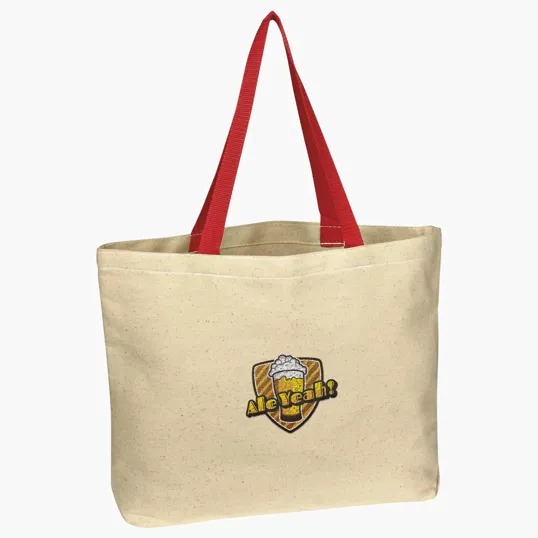 Natural Cotton Canvas Tote Bag, 16" x 12.5" — view 9