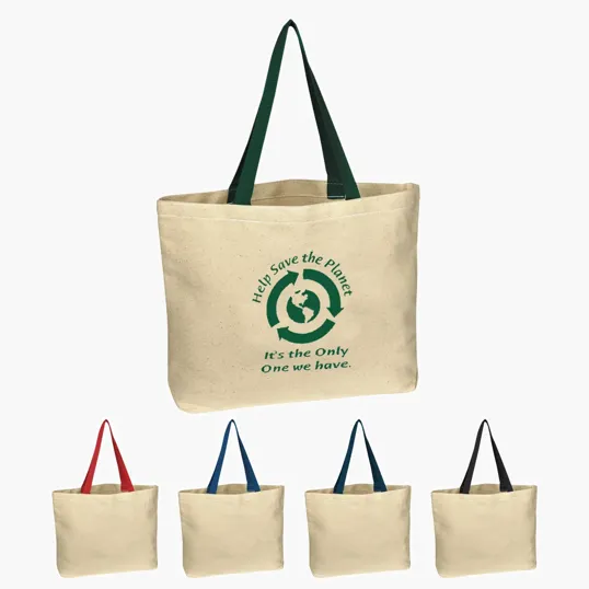 Natural Cotton Canvas Tote Bag, 16" x 12.5" — view 16
