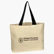 Natural Cotton Canvas Tote Bag, 16" x 12.5" — view 11