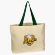 Natural Cotton Canvas Tote Bag, 16" x 12.5" — view 2