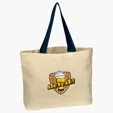 Natural Cotton Canvas Tote Bag, 16" x 12.5" — view 3