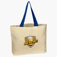 Natural Cotton Canvas Tote Bag, 16" x 12.5" — view 5