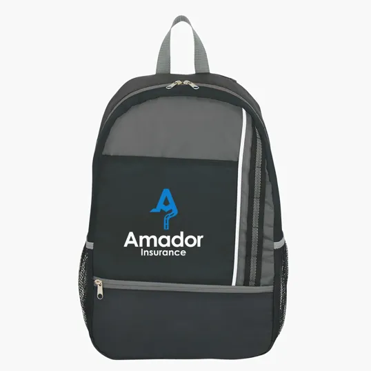 Sport Backpack with Padded Straps and Mesh Pockets