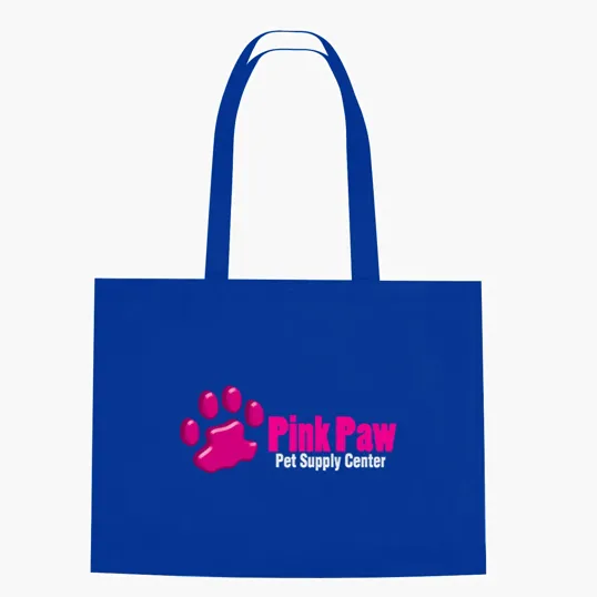 Non-Woven Shopper Tote Bag with Hook and Loop Closure — view 2