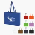 Non-Woven Shopper Tote Bag with Hook and Loop Closure — view 3