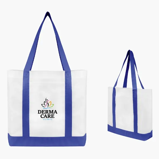 Non-Woven Tote Bag with Trim Colors — view 2