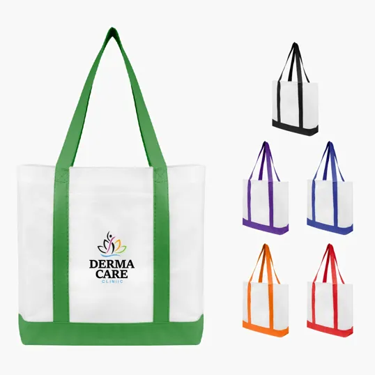 Non-Woven Tote Bag with Trim Colors — view 3