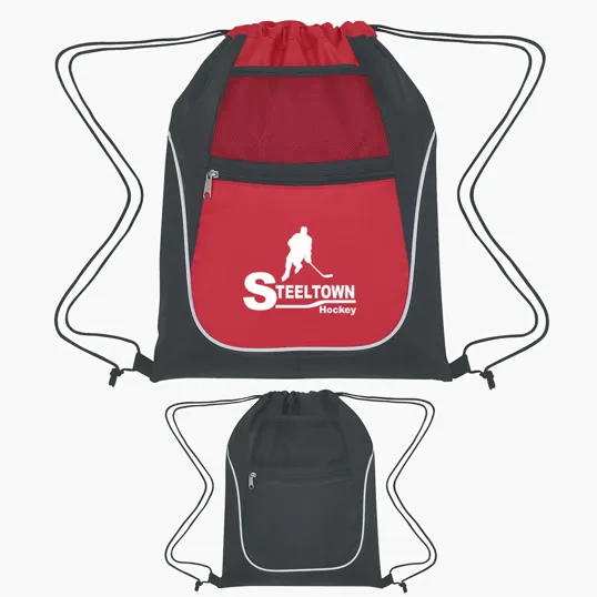 Drawstring Sports Pack with Dual Pockets — view 3
