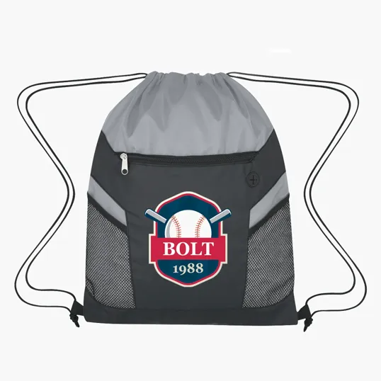 Ripstop Drawstring Bag with Recycled PU Plus — view 2
