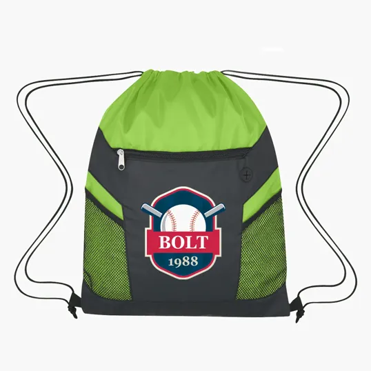Ripstop Drawstring Bag with Recycled PU Plus — view 3
