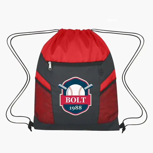 Ripstop Drawstring Bag with Recycled PU Plus — view 4
