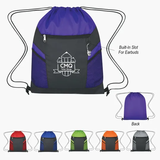 Ripstop Drawstring Bag with Recycled PU Plus — view 9