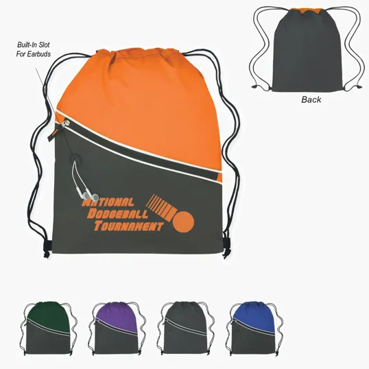 Two-Tone Hit Sports Pack Drawstring Bag — view 2