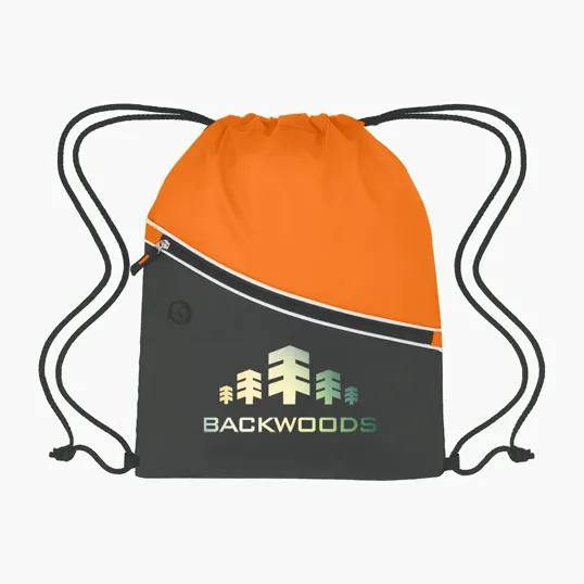 Two-Tone Hit Sports Pack Drawstring Bag