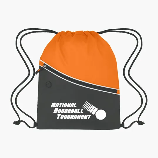 Two-Tone Hit Sports Pack Drawstring Bag — view 3