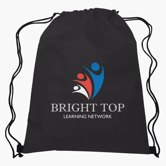 Non-Woven Recycled Sports Pack with Drawstring Closure — view 2