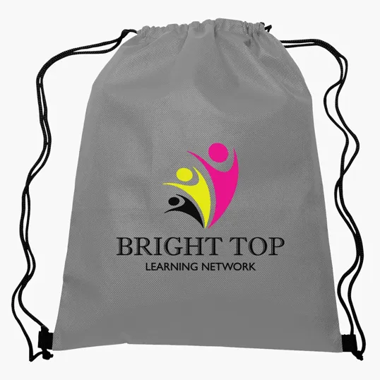 Non-Woven Recycled Sports Pack with Drawstring Closure — view 3