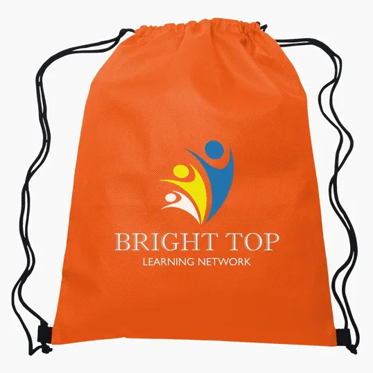Non-Woven Recycled Sports Pack with Drawstring Closure — view 9