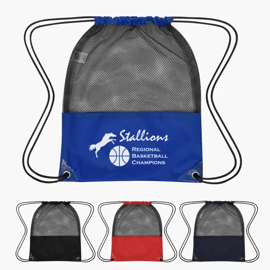 Mesh Sports Pack with Drawstring Closure — view 5