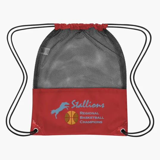 Mesh Sports Pack with Drawstring Closure — view 3